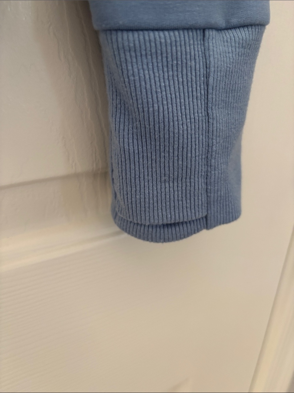 Athleta Blue Super Soft Recharge Wrap Front Top Size Small - Picture 6 of 10